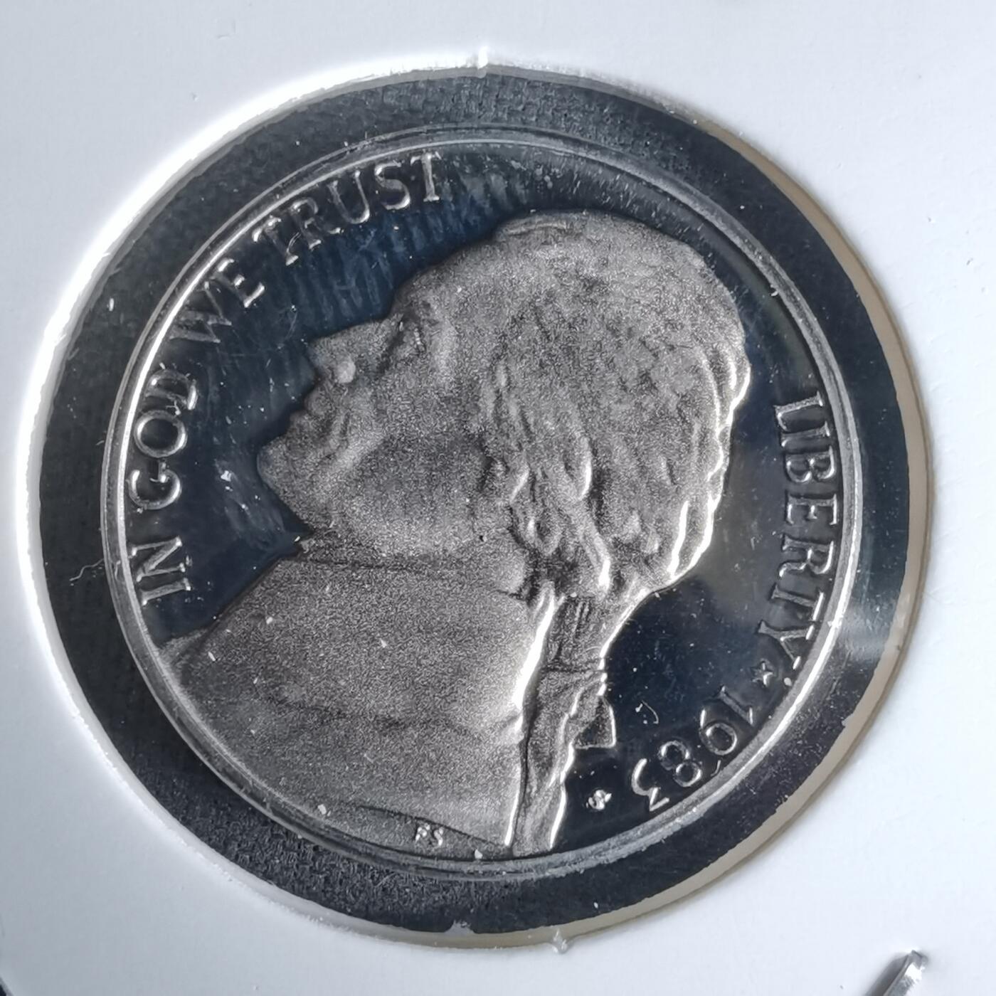 沼泽如烟--第990场 美国1983年5分精制币