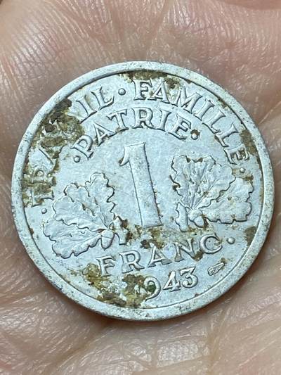2026年第二十二场(总第一百九十一场）外国好品散币场(免佣金) - 法国1943年1法郎(维希傀儡政府时期)