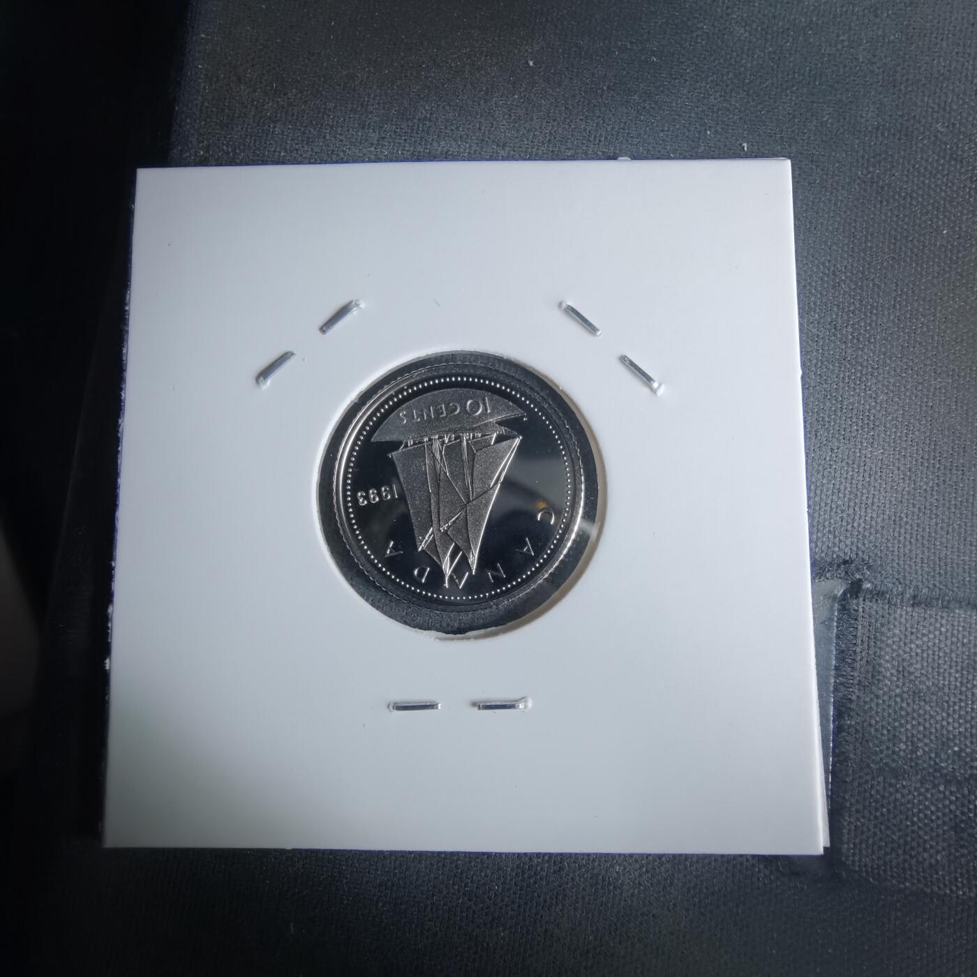 沼泽如烟--第990场 加拿大1993年10分精制币