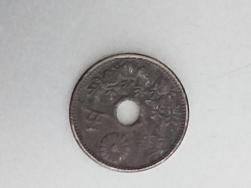 松南世界钱币——260209 日本5钱大型镍币