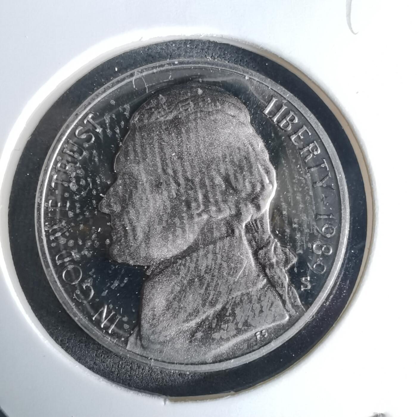 沼泽如烟--第990场 美国1989年5分精制币