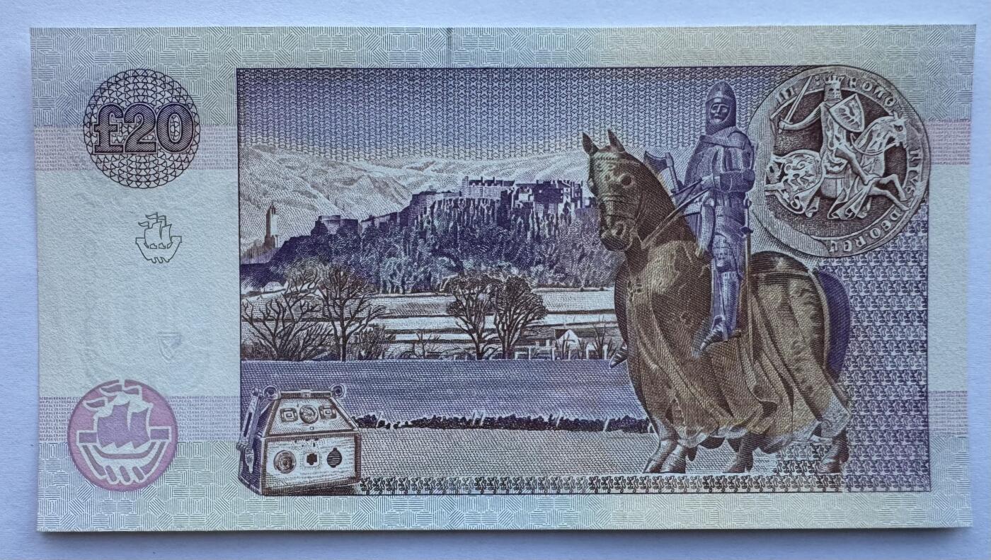 2026第3场（总第230期）：精品测试钞、外钞综合场 Spink拍品E/SS000088 苏格兰克莱斯戴尔银行1994年版20镑UNC