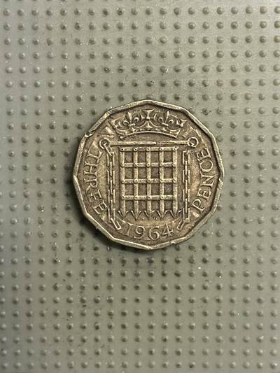 2026年第25场各国散币拍卖（总第175场）年前发货截止到11号 - 英国1964年3便士