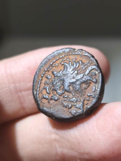 希腊化末期-宙斯铜币 约前一世纪 背面宙斯持胜利女神坐像 安条克城市自治自发行铜币 希腊化末期铜币类型