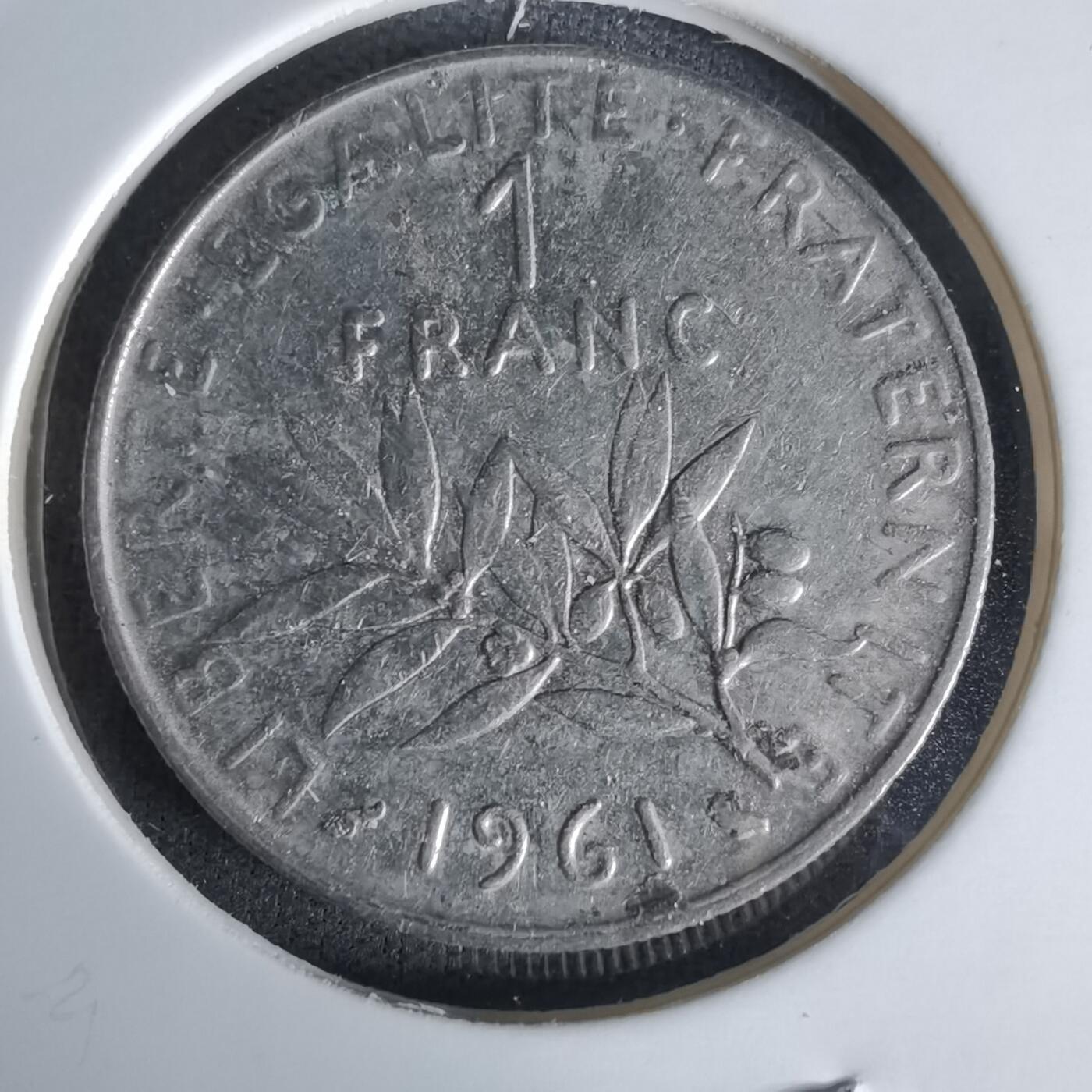 沼泽如烟--第991场 法国1961年1法郎