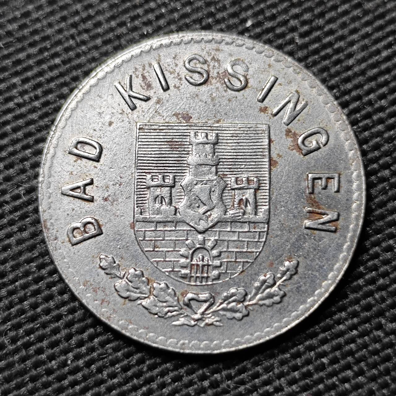 KK钱币收藏小铺  第397期 百期特怕（四拍之一） 2月预留时间 周末发货  1920 德紧 巴特基辛根市 10芬尼铁币