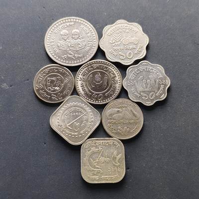 【全场包邮】纯粹捡漏拍502场 - 孟加拉国各年份8枚套币