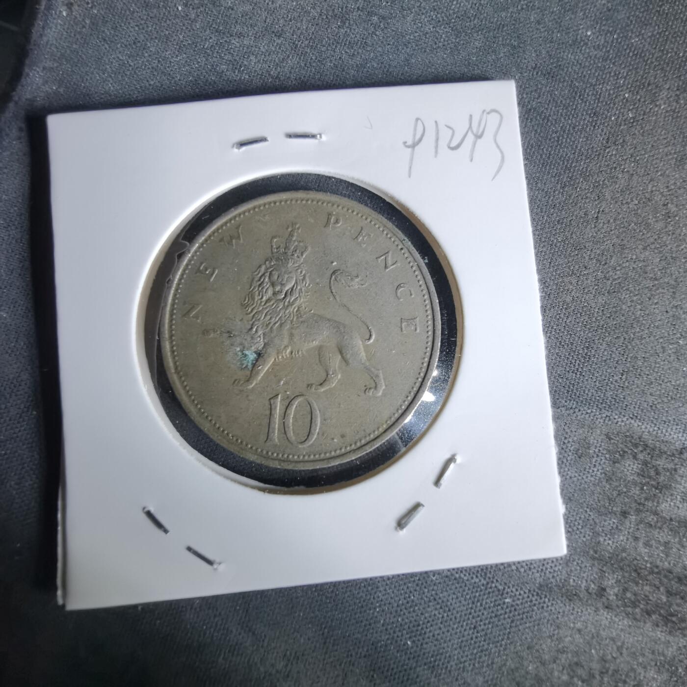 沼泽如烟--第991场 英国1969年10便士