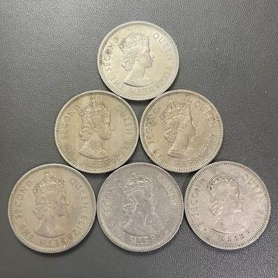 回流0301 - 香港1960年大壹圆6枚 安全边