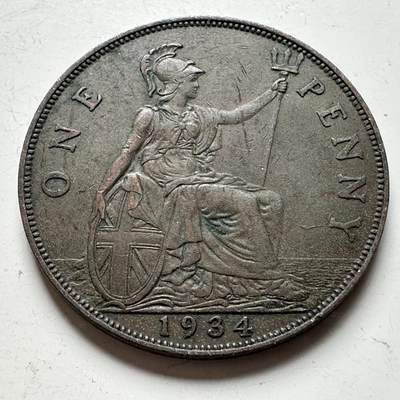 🌹外币初藏🌹🐯2026年第19场 快递已停，正月十五后再发 - 英国1934年一便士