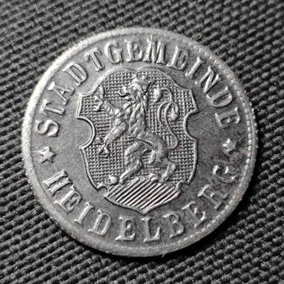 KK钱币收藏小铺  第397期 百期特怕（四拍之一） 2月预留时间 周末发货 - 1918 德紧富特旺根50芬尼 铁币 