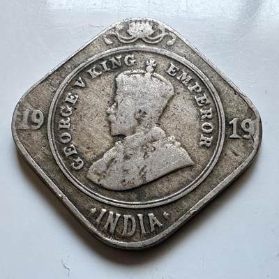 🌹外币初藏🌹🐯2026年第19场 快递已停，正月十五后再发 - 英属印度1919年2安娜 