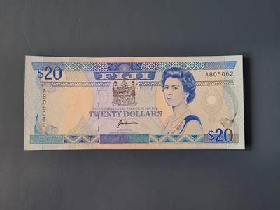 2月10号晚上8点 外国纸币自动截拍第23场 - 斐济20元 新品