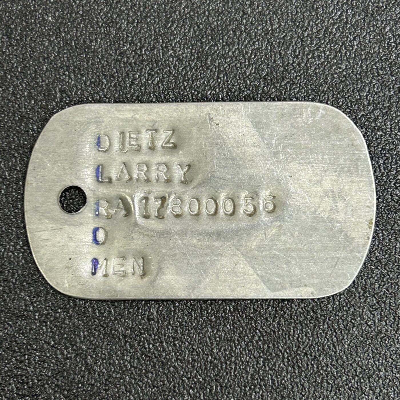 西秦中古拍卖第七十七期 2026马年新春专场 本场拍品年初九发出 越南战争时期 美军身份牌6号