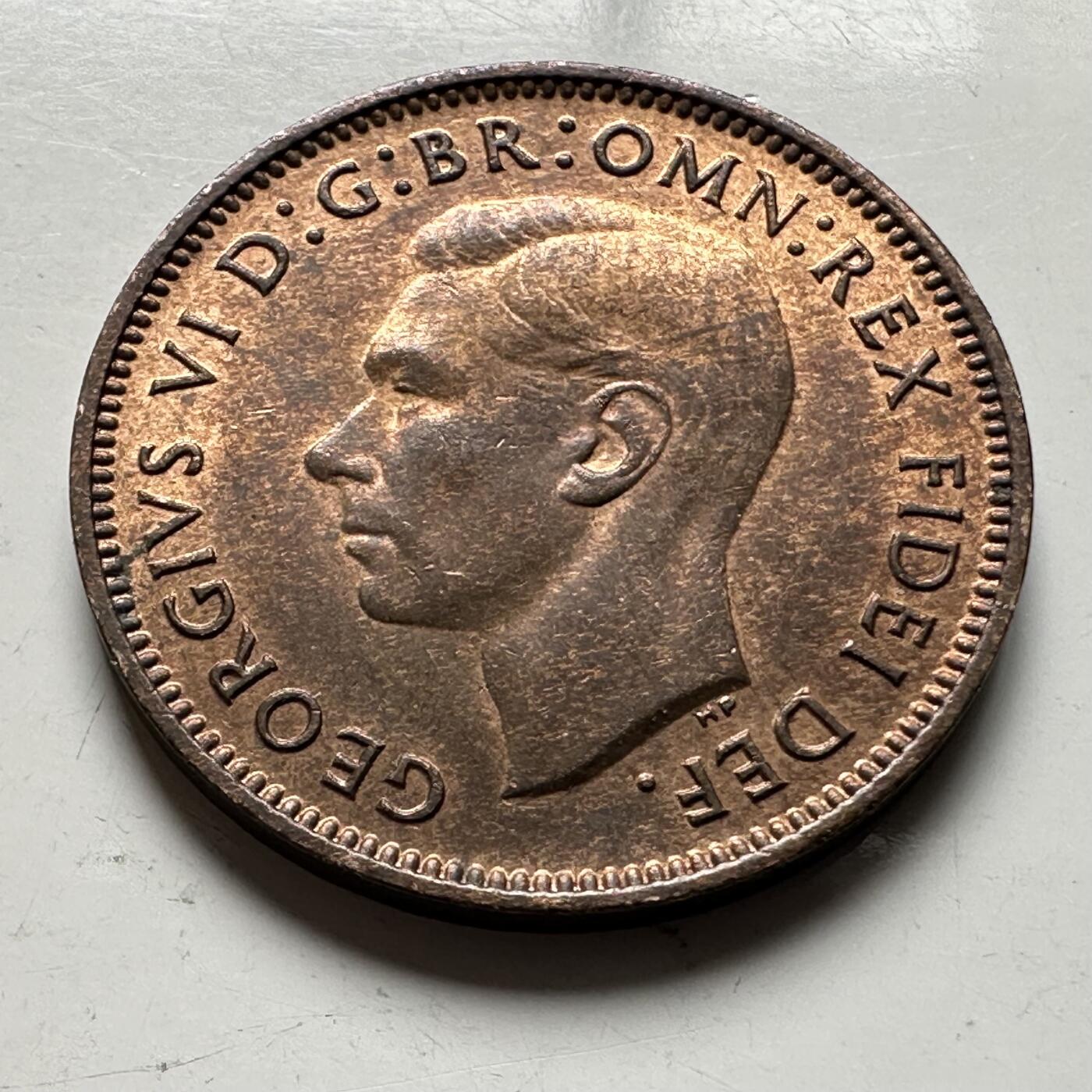 🌹外币初藏🌹🐯2026年第19场 快递已停，正月十五后再发 英国1951年1/4便士 一法新 b