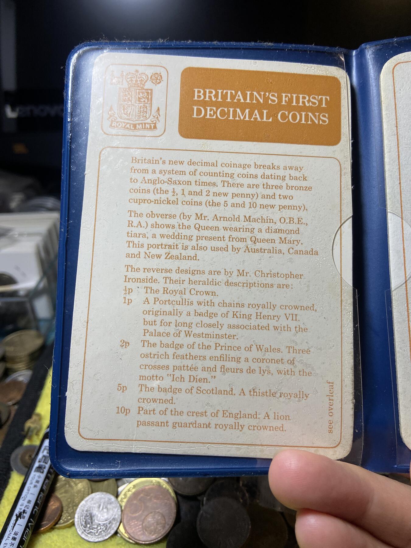 2026年第二十三场(总第一百九十二场）外国好品散币场(年后发货) 英国🇬🇧十进制第一版首发年原册套币5枚