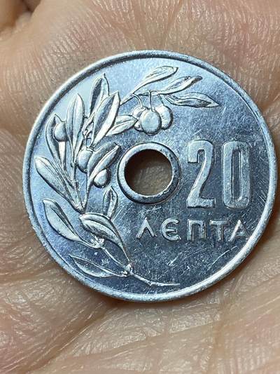 2026年第二十三场(总第一百九十二场）外国好品散币场(年后发货) - 希腊王国1959年20雷普塔(保罗一世时期)