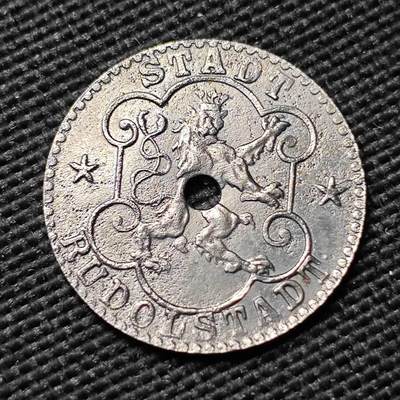 KK钱币收藏小铺  第397期 百期特怕（四拍之一） 2月预留时间 周末发货 - 1918 德紧 鲁多尔施塔特 10芬尼 铁币 