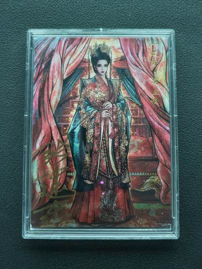 周四第100期阳大大卡牌拍卖第100期（持续收拍品，周六晚上九点截拍，进群福利早知道） - 【亲签红编】卡德曼 张建东水浒 扈三娘 限编073/108 折光粗闪