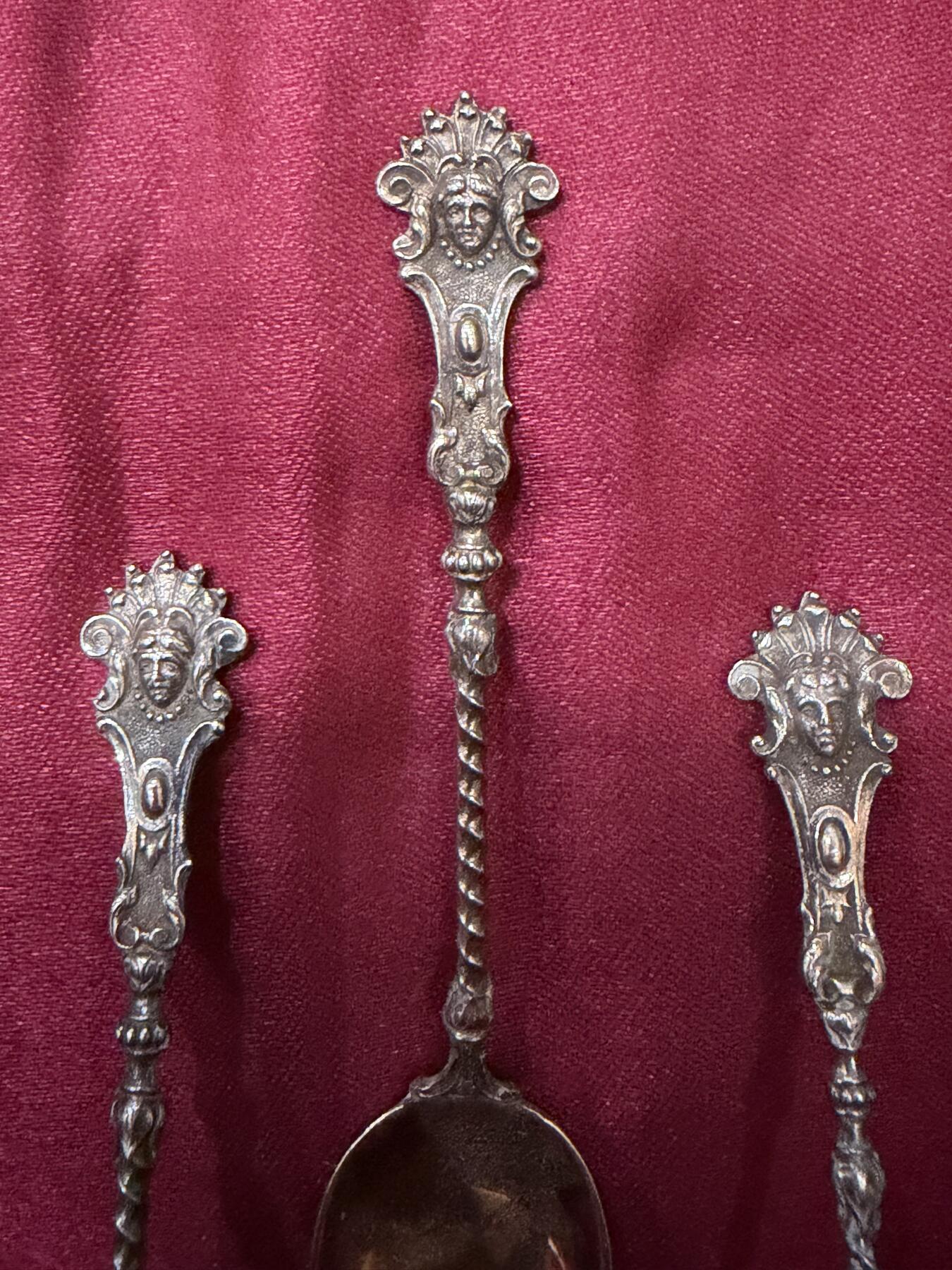 海外回流春节精品专场（一） 法国回流银勺子一套（10.8cm，122g，有银标800）