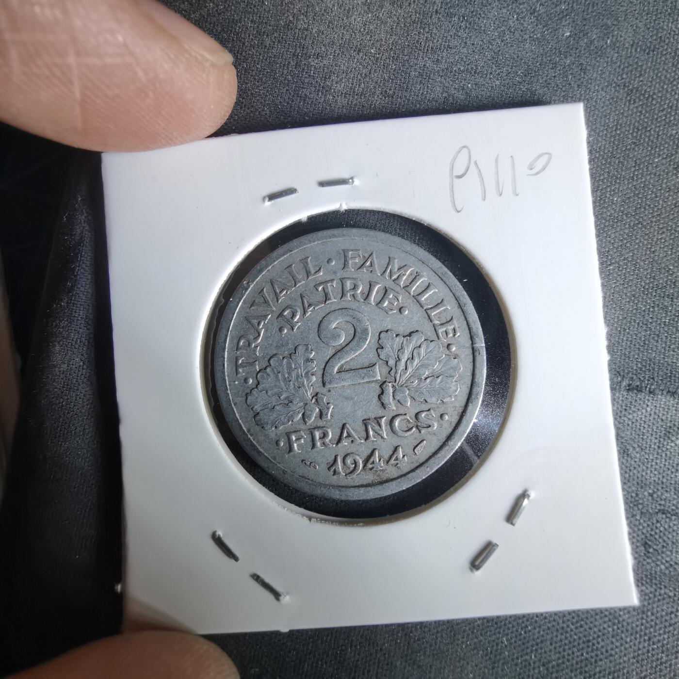 沼泽如烟--第991场 法国1944年2法郎