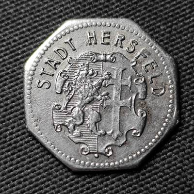 KK钱币收藏小铺  第397期 百期特怕（四拍之一） 2月预留时间 周末发货 -  1918 德紧赫斯菲尔德 50芬尼铁币