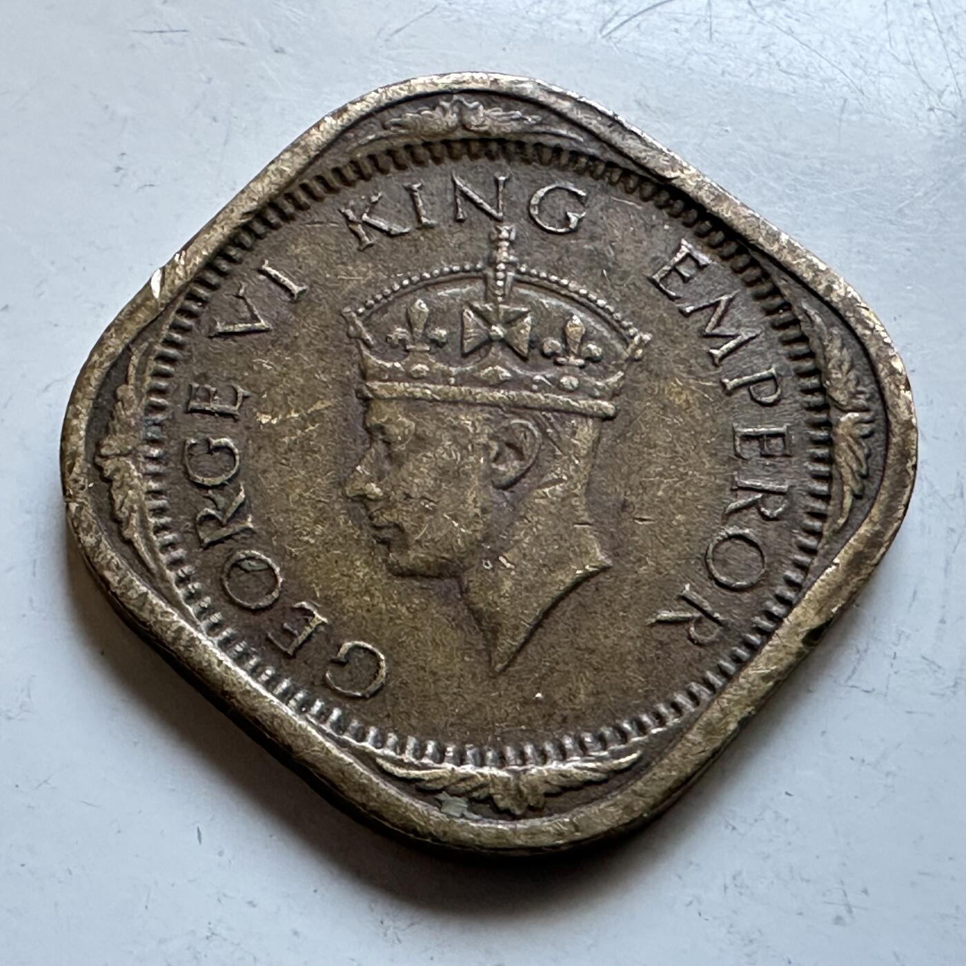 🌹外币初藏🌹🐯2026年第19场 快递已停，正月十五后再发 英属印度1942年1/2安娜 