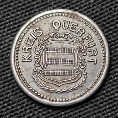 KK钱币收藏小铺  第397期 百期特怕（四拍之一） 2月预留时间 周末发货 -  1918 德紧奎尔福特10芬尼 铁币