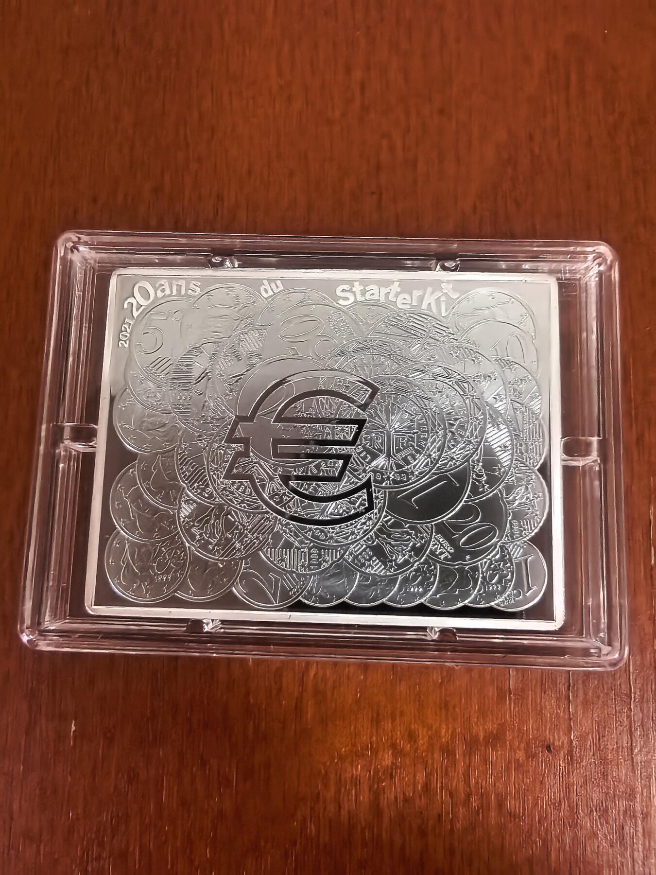 长老汇蛇年精选第一百场拍卖 2021法国罗蒂名作播种者10欧元矩形精制银币，盒证全，3000枚