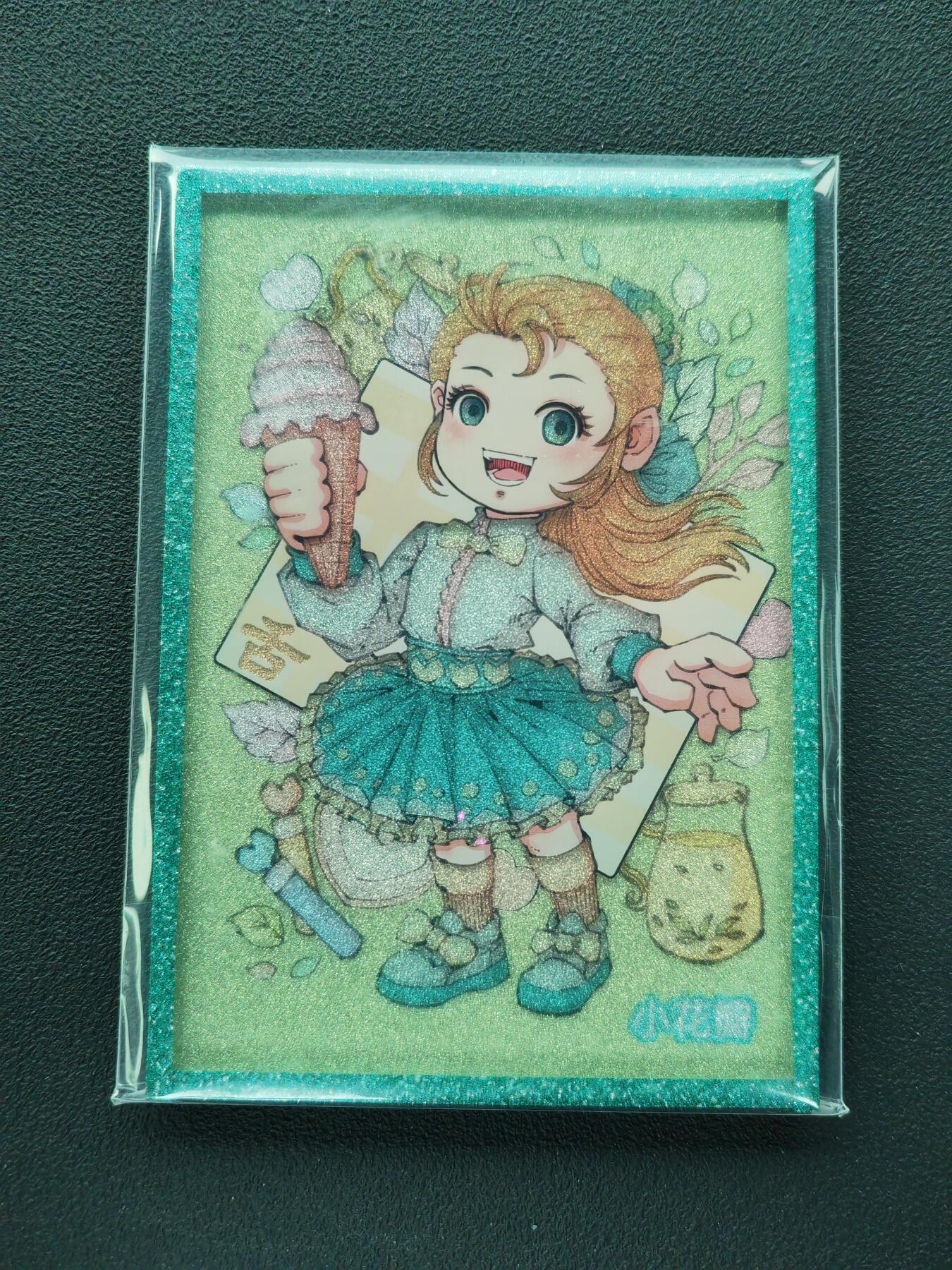 周四第100期阳大大卡牌拍卖第100期（持续收拍品，周六晚上九点截拍，进群福利早知道） 【签绘卡】小花瓣艺术文创 色纸 舌 稀缺，非常漂亮