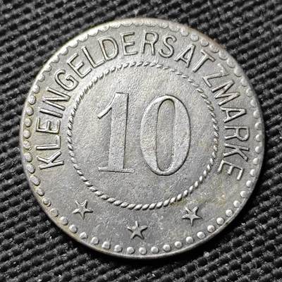 KK钱币收藏小铺  第397期 百期特怕（四拍之一） 2月预留时间 周末发货 -  1917 德紧施瓦岑巴赫 10芬尼铁币