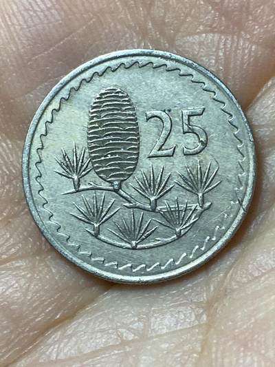 2026年第二十三场(总第一百九十二场）外国好品散币场(年后发货) - 塞浦路斯🇨🇾1971年25米尔(共和国时期第一套)