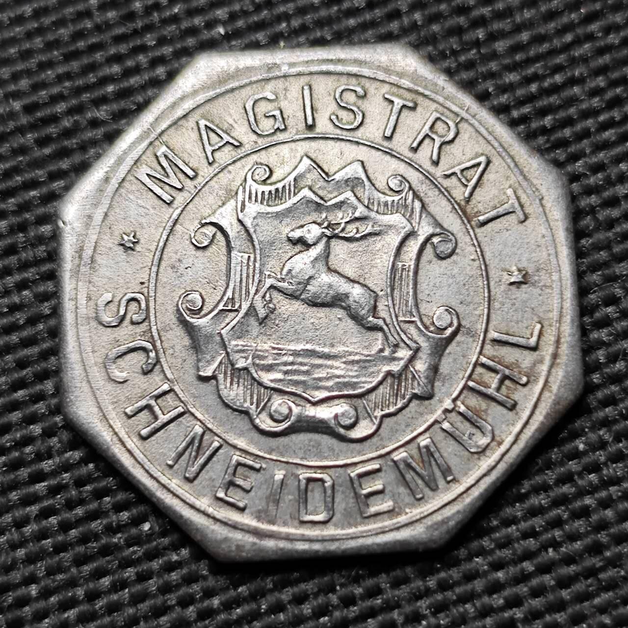 KK钱币收藏小铺  第397期 百期特怕（四拍之一） 2月预留时间 周末发货  1916 德紧 Schneidemühl 10芬尼锌币