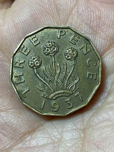 2026年第二十三场(总第一百九十二场）外国好品散币场(年后发货) - 英国🇬🇧1937年3便士(乔治六世加冕年，第一版首发年)