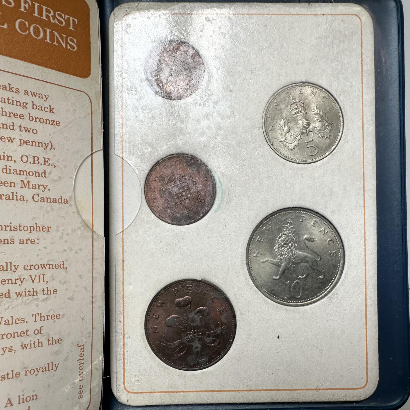 🌹外币初藏🌹🐯2026年第19场 快递已停，正月十五后再发 英国十进制新便士原厂五枚套b