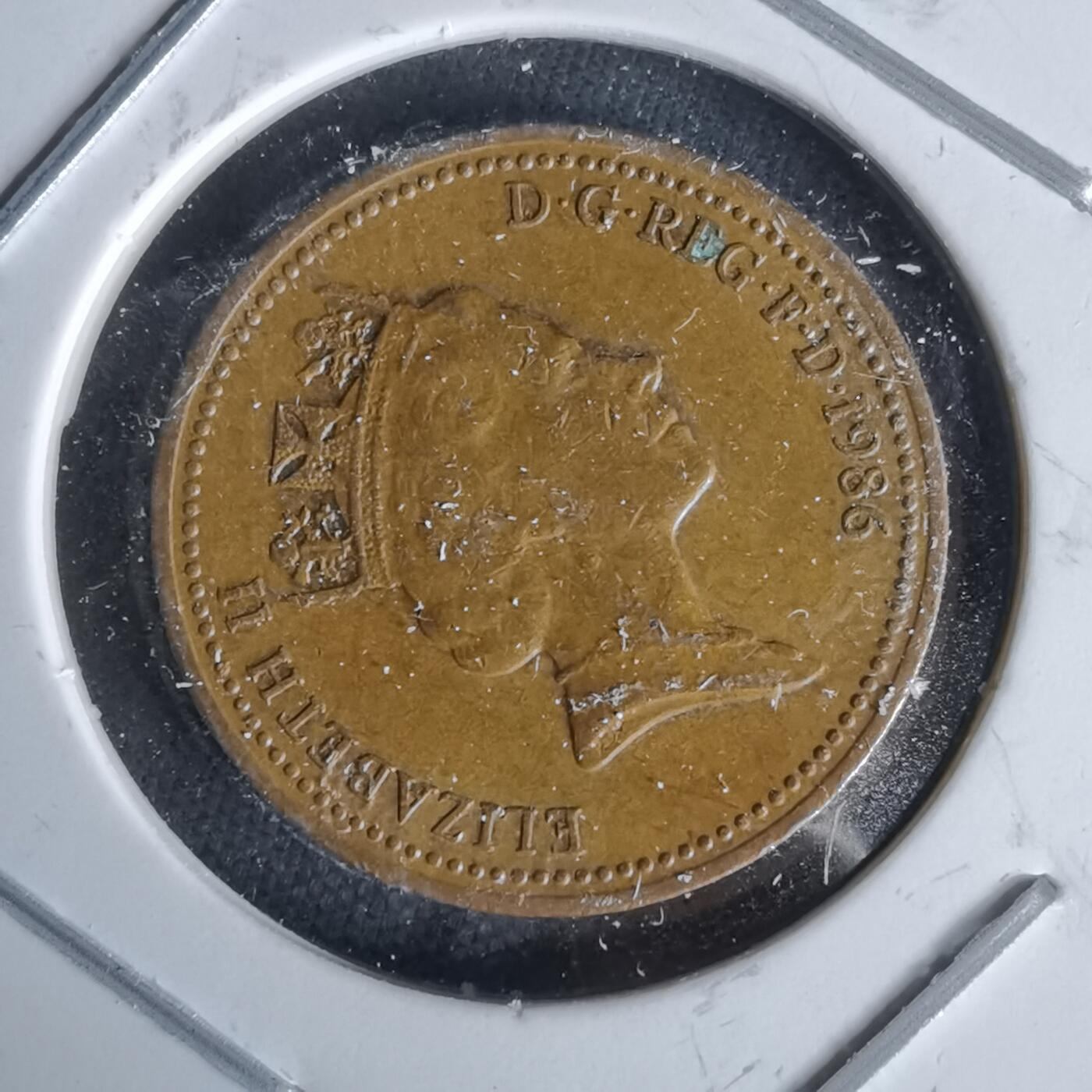 沼泽如烟--第991场 英国1986年1便士