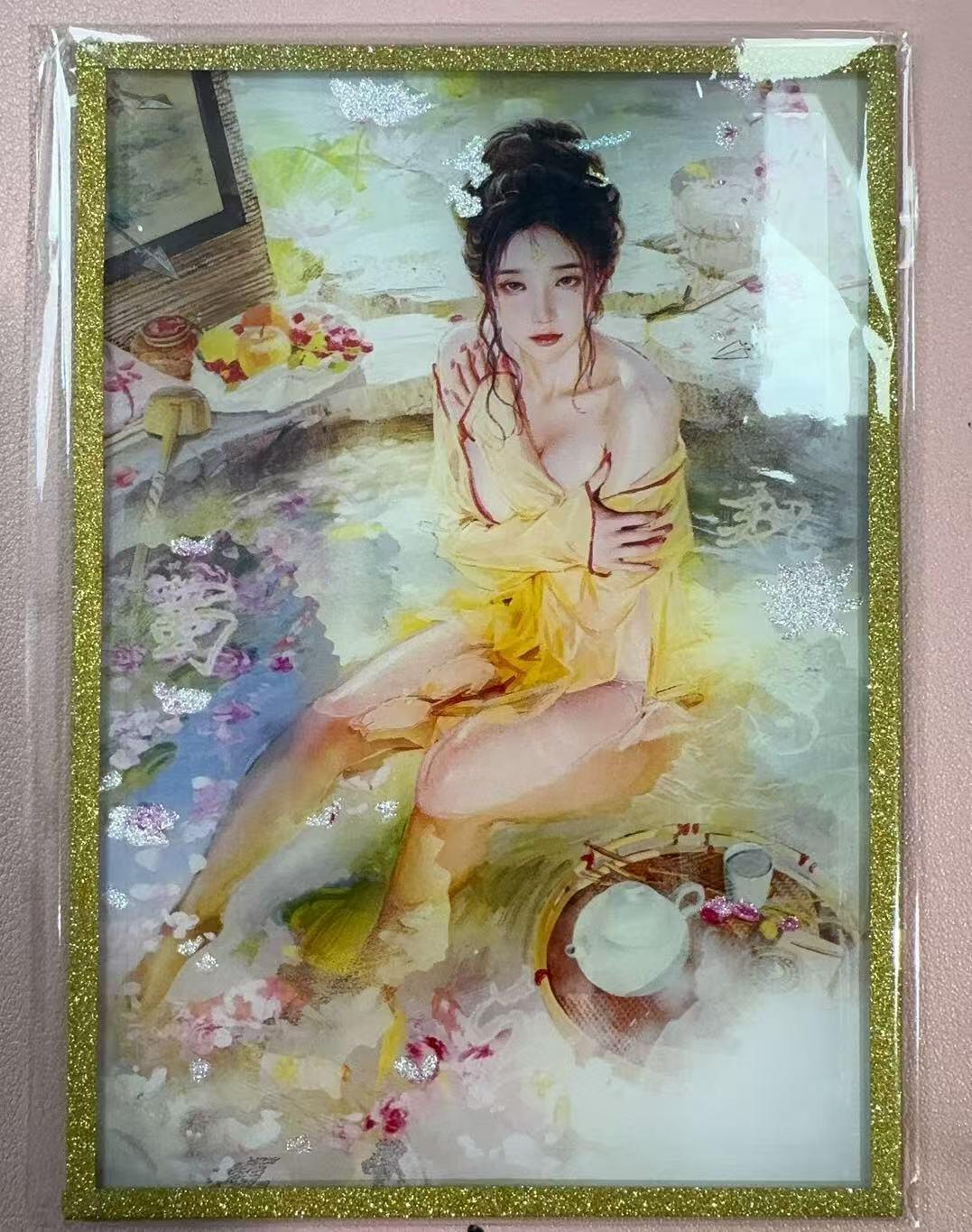 周四第100期阳大大卡牌拍卖第100期（持续收拍品，周六晚上九点截拍，进群福利早知道） 【色纸】焱卡文化 刷子 杜夫人 双服饰 色纸2张 80包炎卡才配一套，极度稀缺，非普通色纸，是高清亚克力色纸