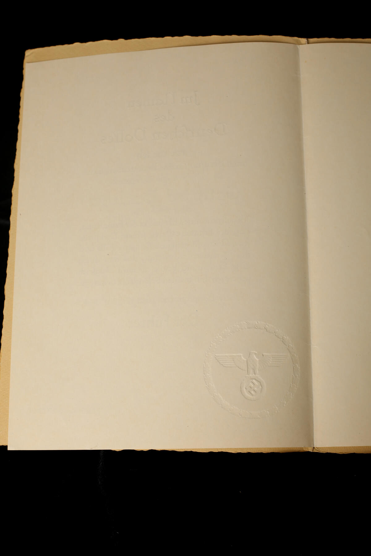 欢庆春节！戎马世界章牌大赏第112期春节大拍  德专场 赫尔曼·戈林亲签  1944年森林总监晋升证书，附原始文件夹 非常稀有