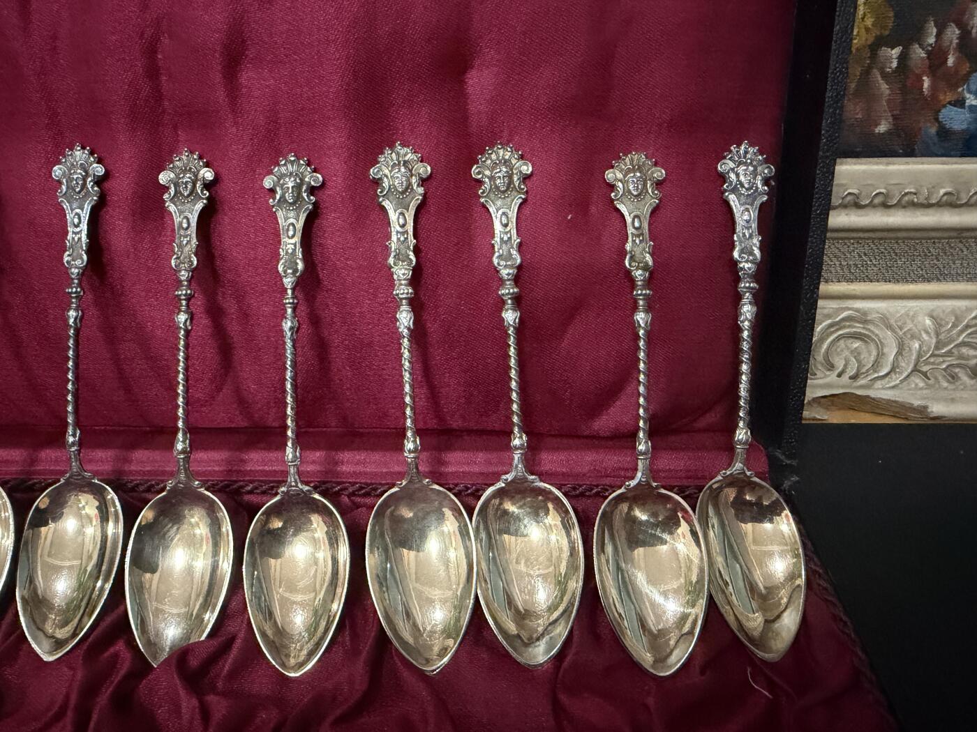 海外回流春节精品专场（一） 法国回流银勺子一套（10.8cm，122g，有银标800）