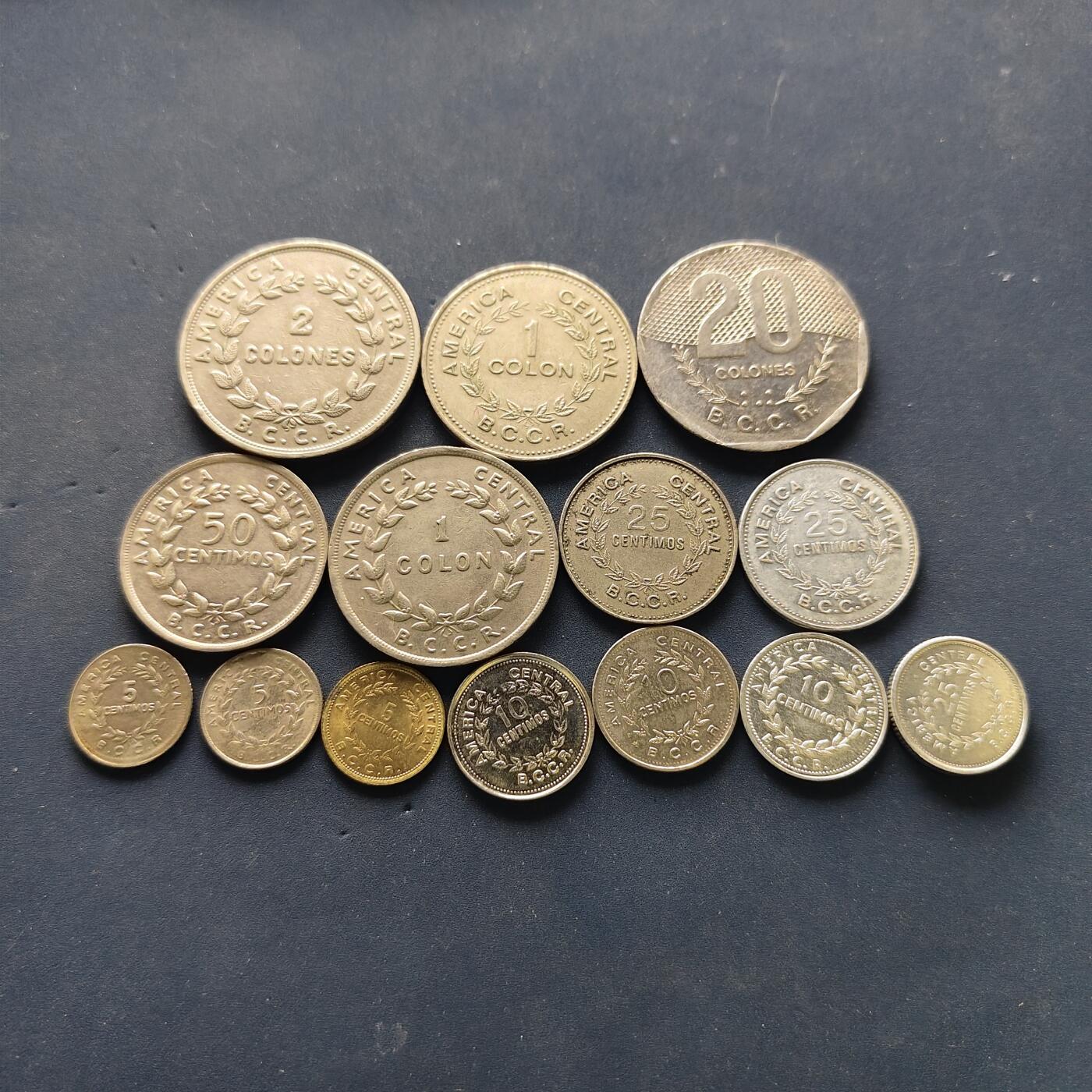 【全场包邮】纯粹捡漏拍502场 哥斯达黎加各年份各版本14枚一组