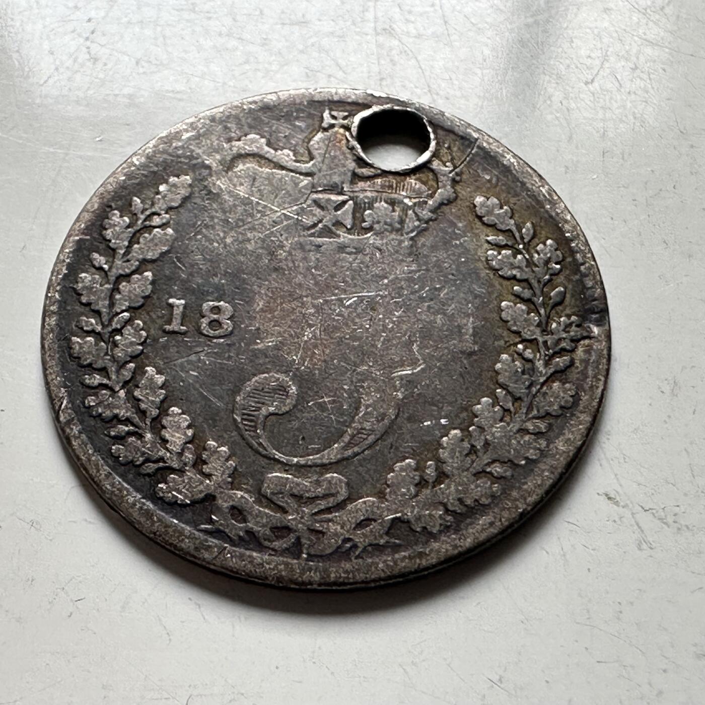 🌹外币初藏🌹🐯2026年第19场 快递已停，正月十五后再发 英国维多利亚三便士银币 92.5%高银 a