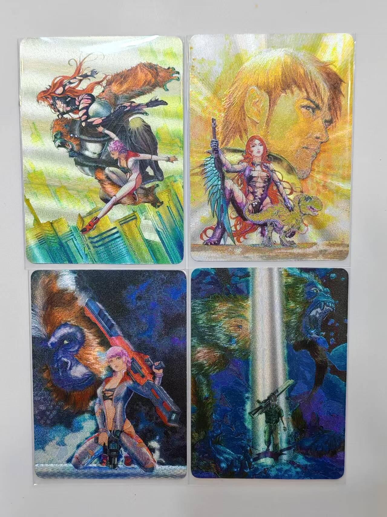 言遇卡牌【新春贺岁场2026.2.22晚22：00截拍】新人闲置欢迎捡漏 【限编】港漫水浒 再生猿 粗闪特卡一套4张 350编