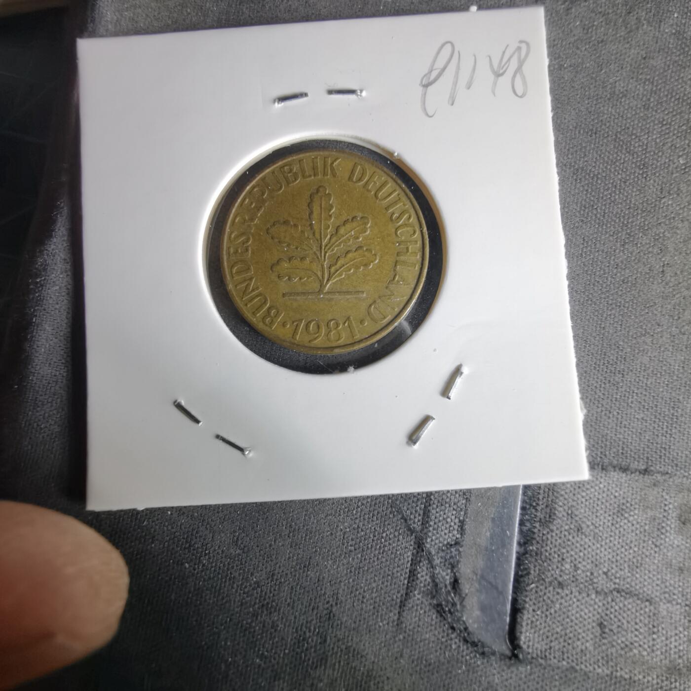 沼泽如烟--第991场 德国1981年10芬尼