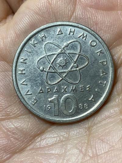 2026年第二十三场(总第一百九十二场）外国好品散币场(年后发货) - 希腊🇬🇷1988年10德拉克马(第三共和国时期第一套第二版，面值末尾字母为S)