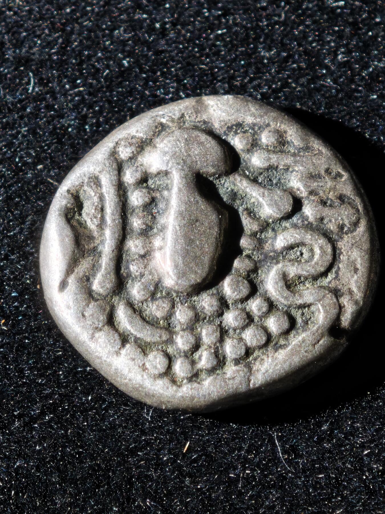 117期新疆红钱粟特钱币丝路钱币专场 白匈奴银币