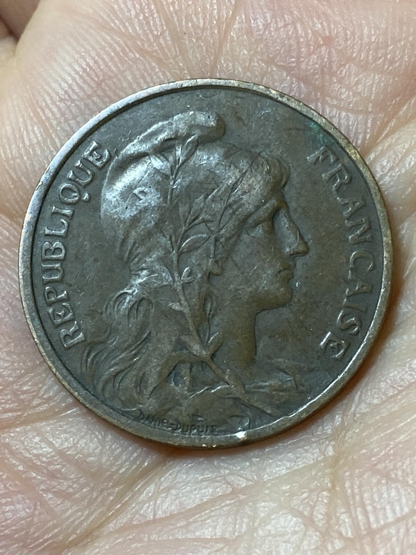 2026年第二十三场(总第一百九十二场）外国好品散币场(年后发货) 法兰西第三共和国1916年5生丁(S版，星标，马德里造)