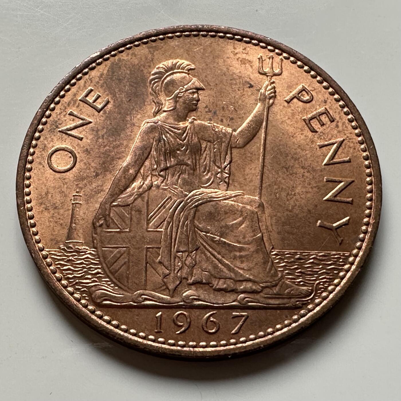 🌹外币初藏🌹🐯2026年第19场 快递已停，正月十五后再发 英国1967年一便士