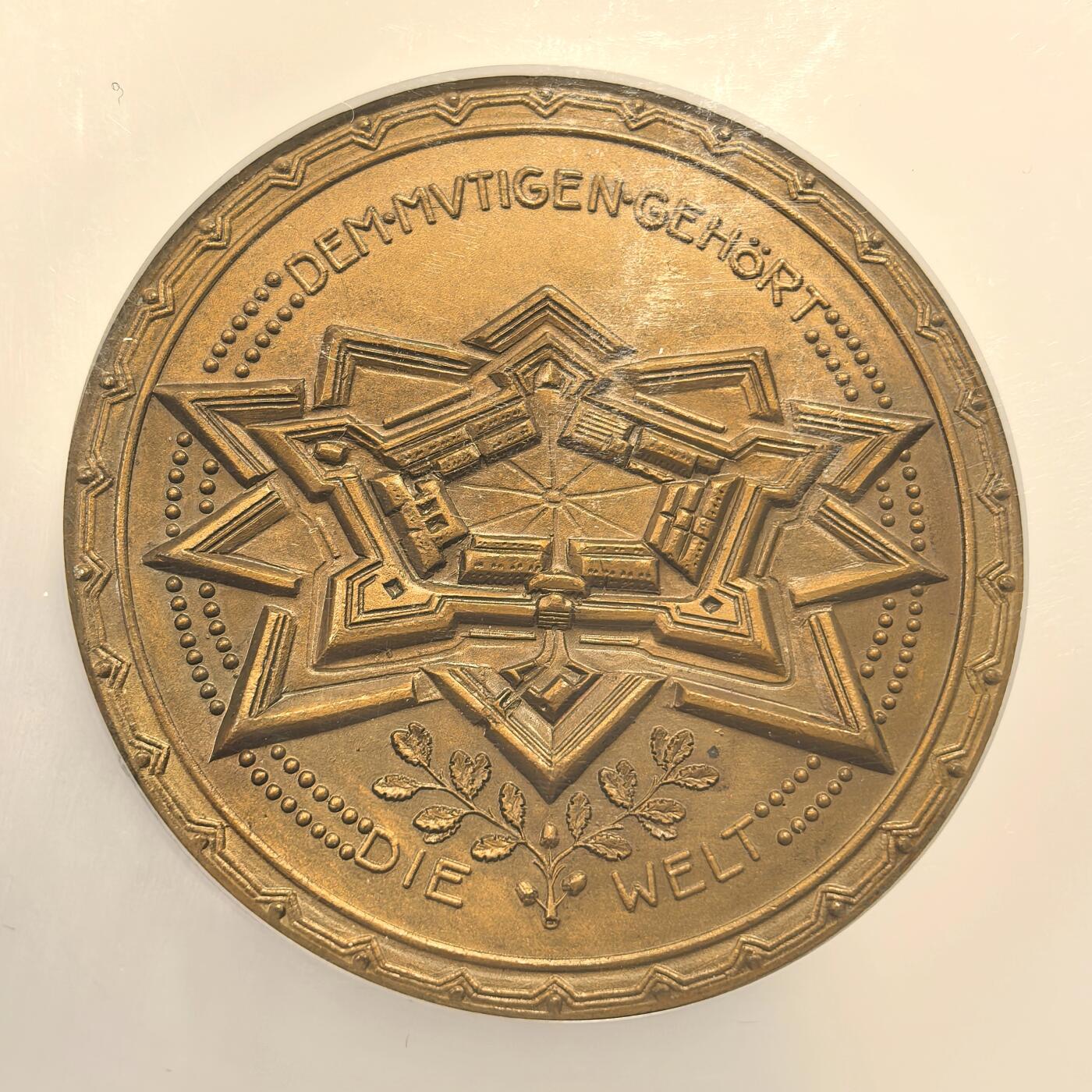 博洋堂蛇年收官专场暨第161期（全场包邮） NGC MS65 冠军分！德国纪念一战1914年攻占里尔战役巨大铜章！经典一战系列稀有大铜章！