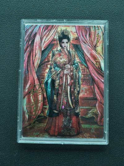 周四第100期阳大大卡牌拍卖第100期（持续收拍品，周六晚上九点截拍，进群福利早知道） - 【亲签红编】卡德曼 张建东水浒 扈三娘 限编054/108 折光粗闪