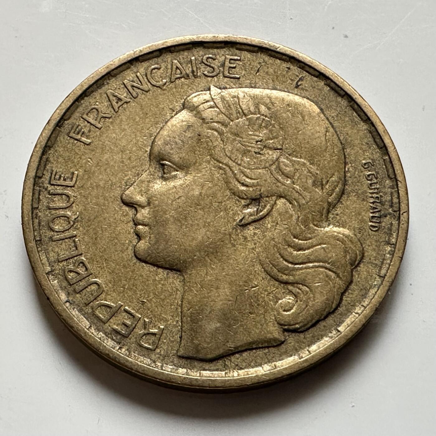 🌹外币初藏🌹🐯2026年第19场 快递已停，正月十五后再发 法国1952年20法郎 a